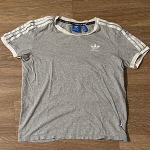 Adidas Heather Gray Short Sleeve Tee